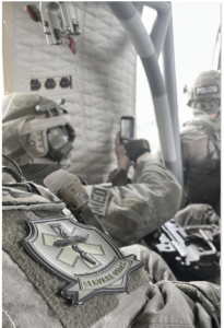 Simon Hendel OEM Medics from GSG-9 inserting by helicopter on a training mission.